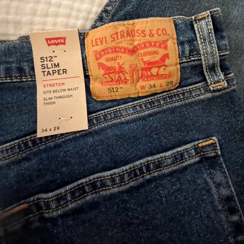 New - Men's Levi's 512 slim tapered leg